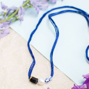 VANITIES DEEP BLUE EVENING NECKLACE | WOMENS